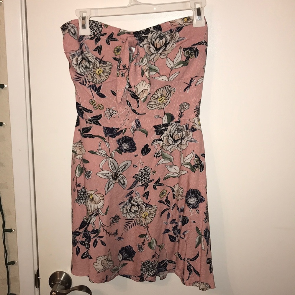 Strapless floral dress from Zumiez!